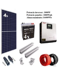 Kit Solar Aislada 3000W 24V...