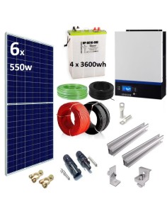 Kit Solar Aislada 3000W 24V...